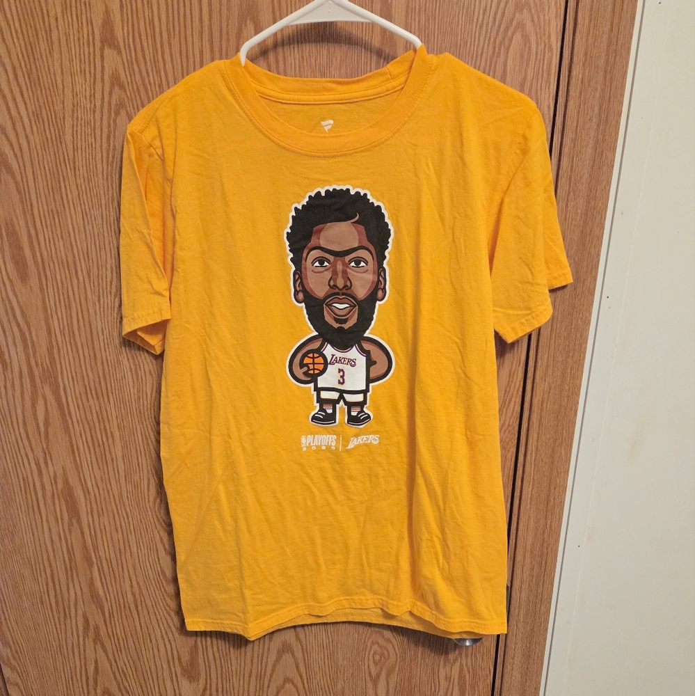 Fanatics Los Angeles Lakers Anthony Davis 2020 Playoffs shirt M men's NBA